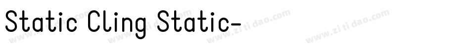 Static Cling Static字体转换